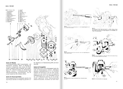 Páginas del libro NSU Prinz I, II, III - Bucheli Reparaturanleitung (1)