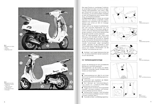 Pages du livre [5209] Piaggio Sfera 125/Vespa ET 4 ab Baujahr 1996 (1)