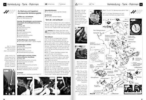 Páginas del libro [5309] Kawasaki Ninja 250R (2008-12) / 300 (ab 2013) (1)