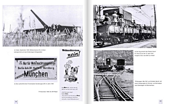 Strony książki Die Deutsche Reichsbahn im Zweiten Weltkrieg (2)